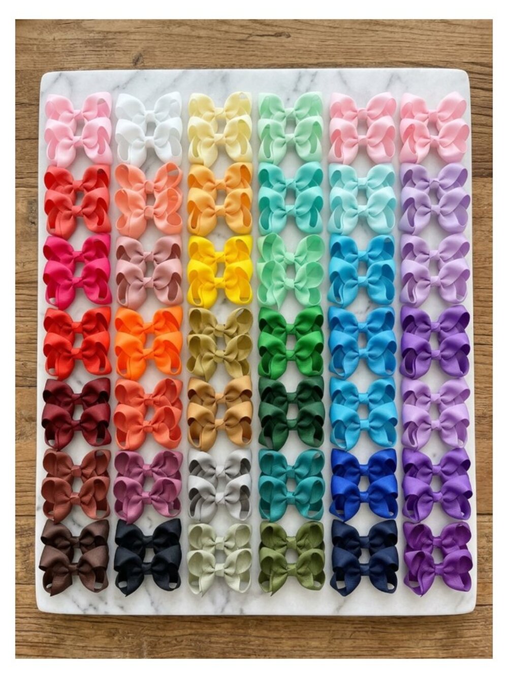 70pc Hair Bows for Girls 3in Grosgrain Ribbon Alligator Clips